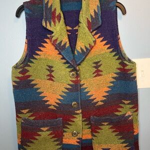 Aztec Blanket style women's vest IVY
